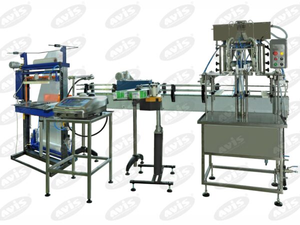 Semi-automatic filling and capping machine AVIS RU 2 ps AVIS